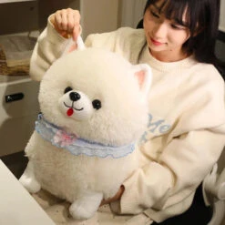 Yumi And Koji The Pomeranian Dog Plushies -Kawaii Store kawaiies plushies plush softtoy yumi and koji the pomeranian dog plushies soft toy 929561