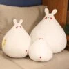 Zuki The White Bunny Plushie With Mini Face -Kawaii Store kawaiies plushies plush softtoy zuki the white bunny plushie with mini face new soft toy 55cm 355834