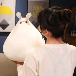 Zuki The White Bunny Plushie With Mini Face -Kawaii Store kawaiies plushies plush softtoy zuki the white bunny plushie with mini face new soft toy 647677